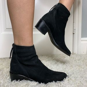 Black Suede Booties
